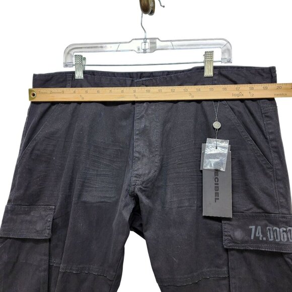 Decibel Mens Black Cargo Utility Pants Size 40X32 - Picture 3 of 14